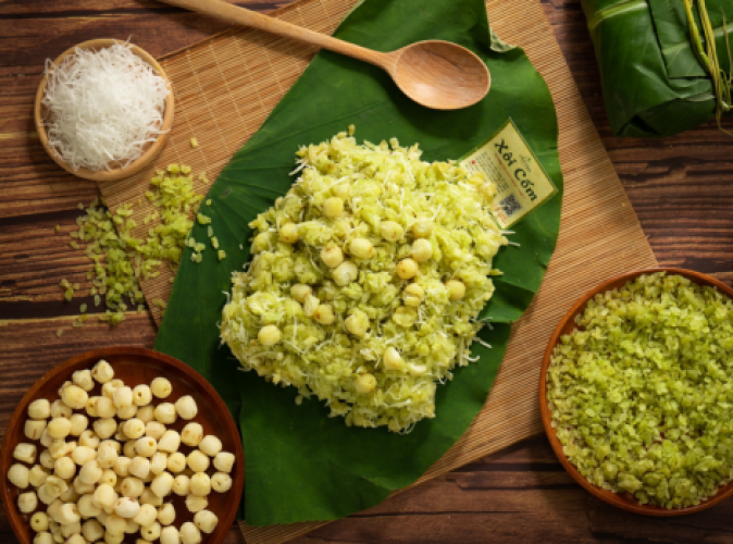 Xôi Cốm Dẹp 2025 – Hương Lúa Non Dẻo Thơm Béo Ngậy