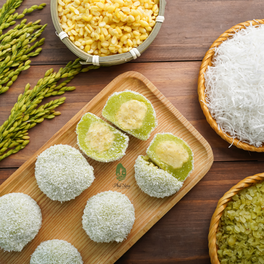 Mochi cốm - ít ngọt
