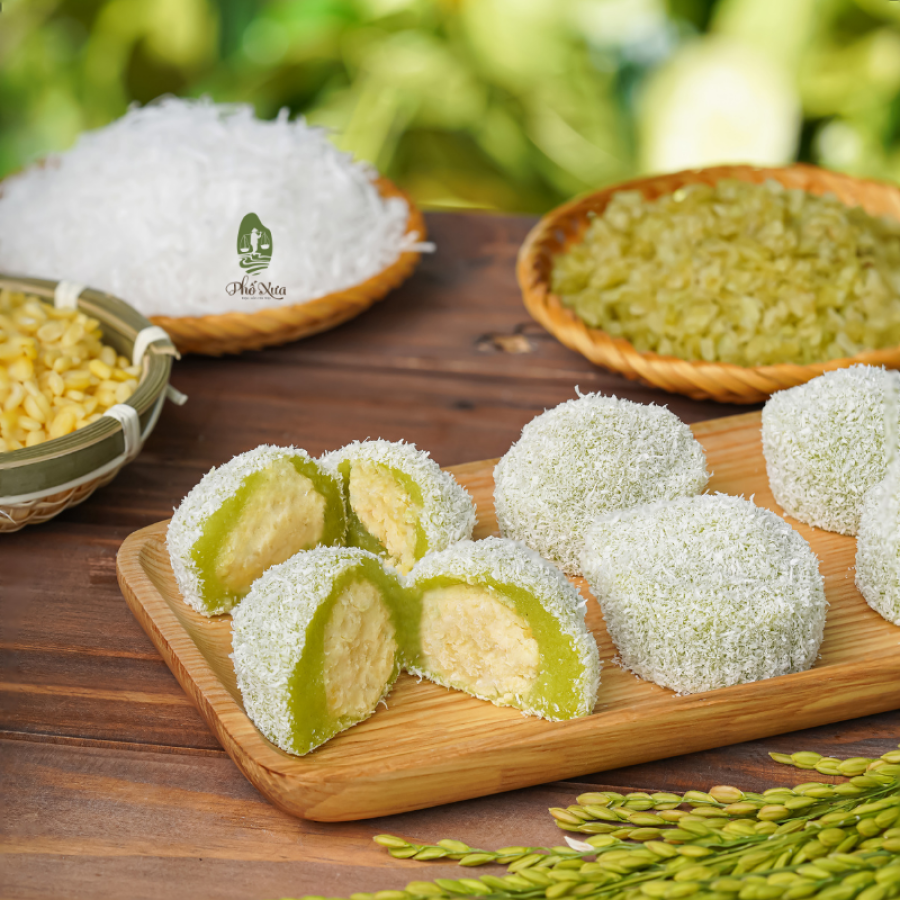 Mochi cốm - ít ngọt