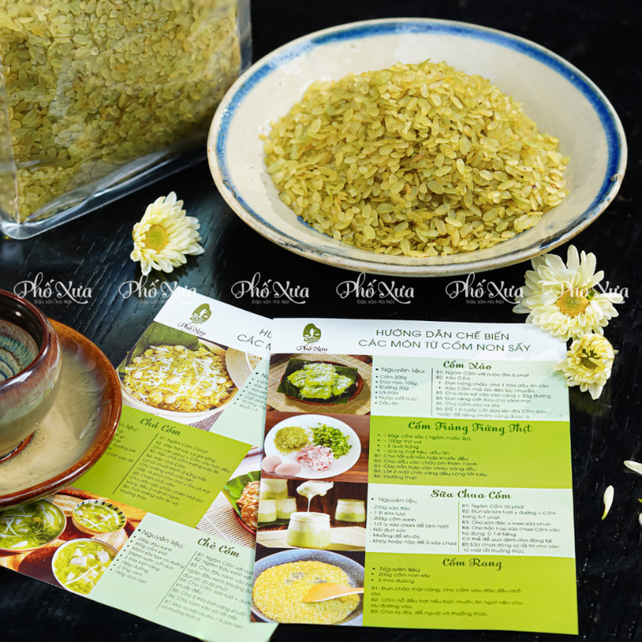 Cốm Non Sấy Khô Phố Xưa - đặc sản cốm non Mễ Trì, Hà Nội