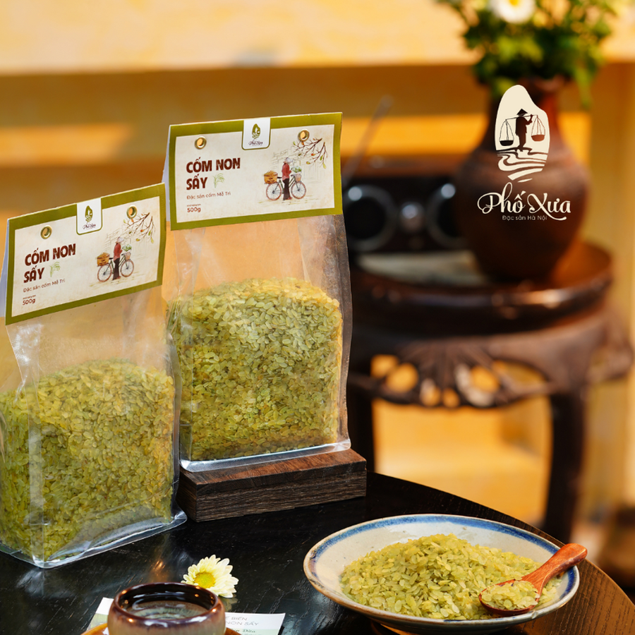 Cốm Non Sấy Khô Phố Xưa - đặc sản cốm non Mễ Trì, Hà Nội