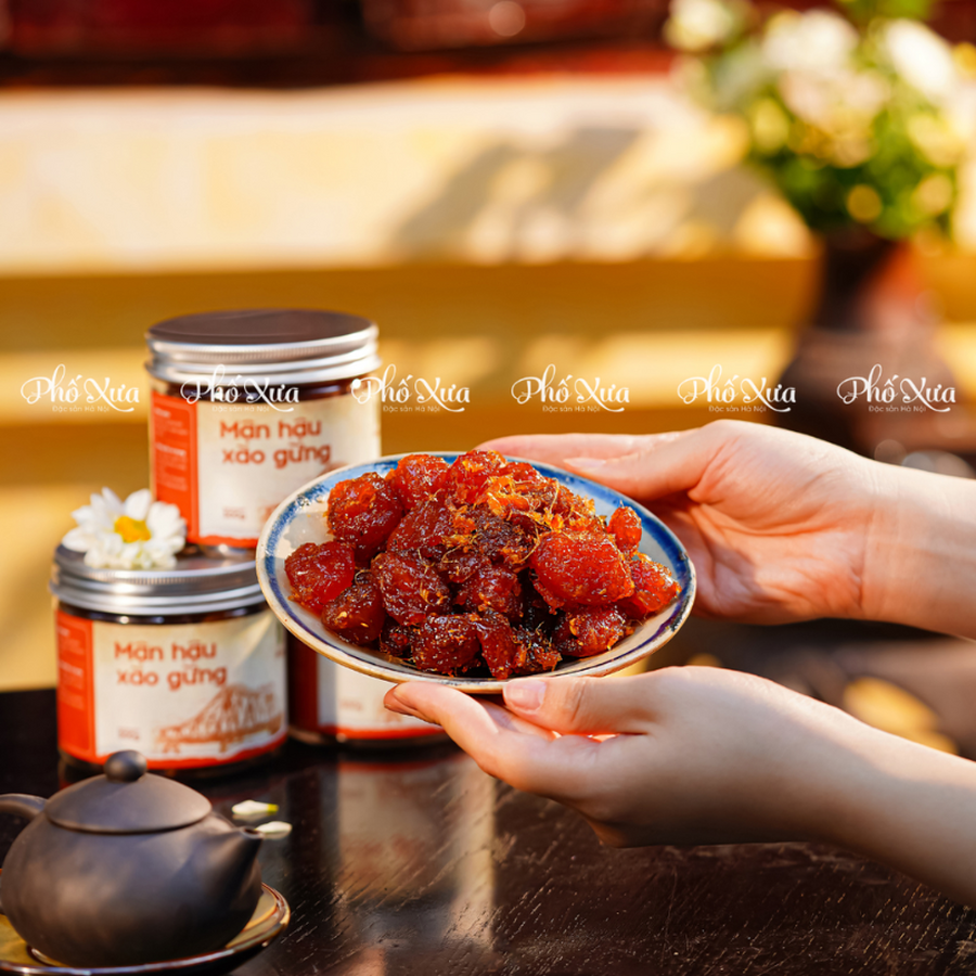 Mận Hậu xào gừng