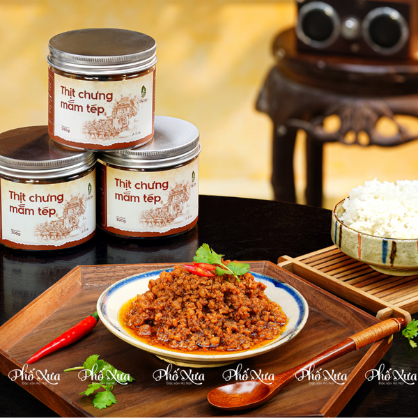 Thịt chưng mắm tép- Phố "Hàng Bè"