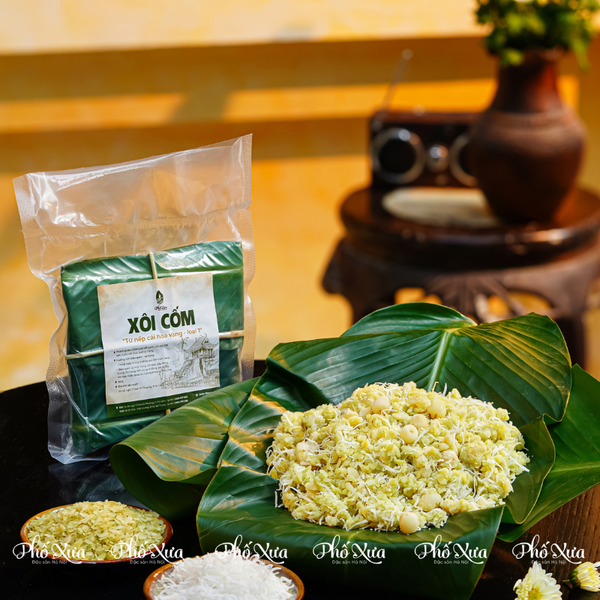 Xôi Cốm Sen Dừa – Đặc sản xôi cốm Hà Nội, Mễ Trì | Phố Xưa