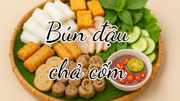 bún đậu chả cốm
