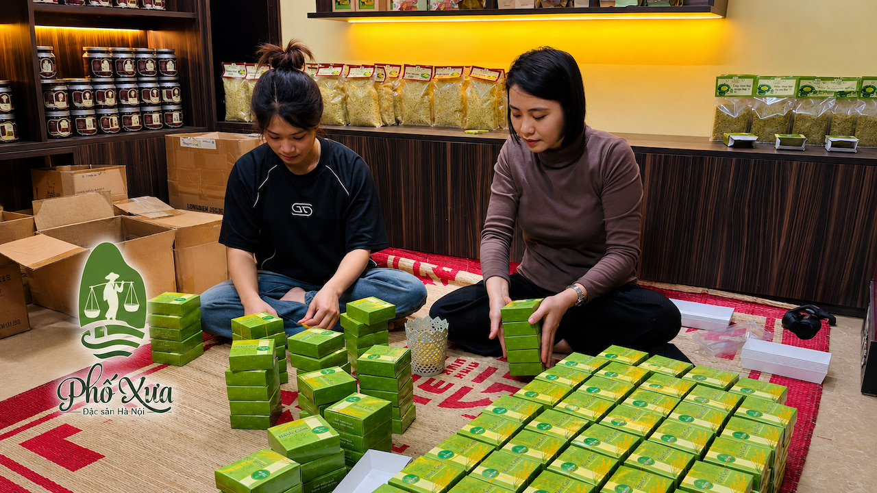 Đơn bánh cốm cưới hỏi số lượng lớn tại Phố Xưa