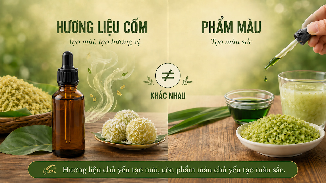 Hương liệu cốm khác phẩm màu thực phẩm